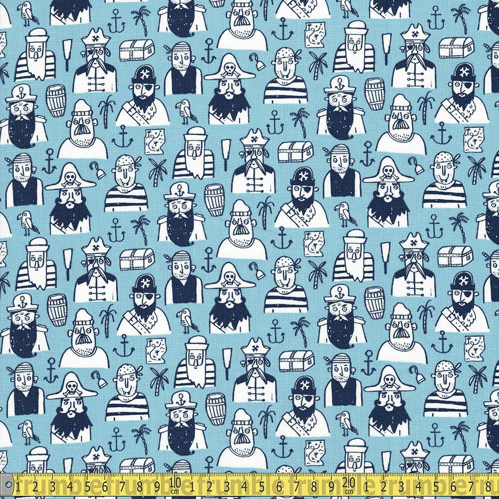 Dear Stella - Bootylicious - All About The Booty Pirates Starlight Sewing and Dressmaking Fabric