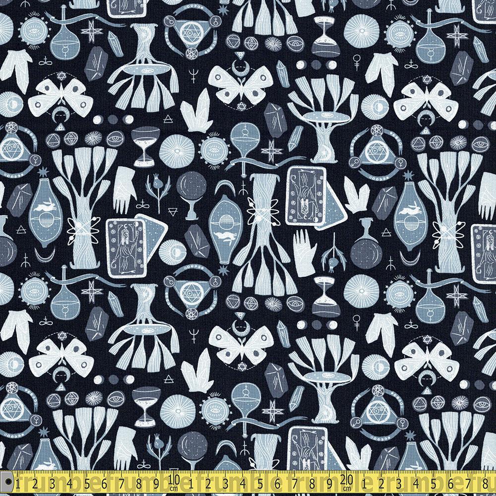 Dear Stella - Toil And Trouble - Graphite Sewing and Dressmaking Fabric