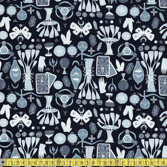 Dear Stella - Toil And Trouble - Graphite Sewing and Dressmaking Fabric