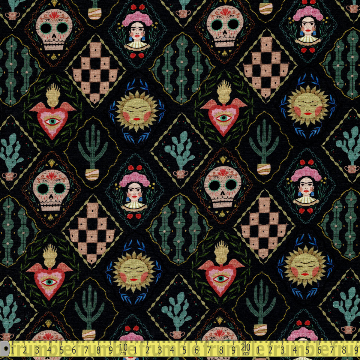Dear Stella Fabric - Viva La Vida - Main Midnight Sewing and Dressmaking Fabric