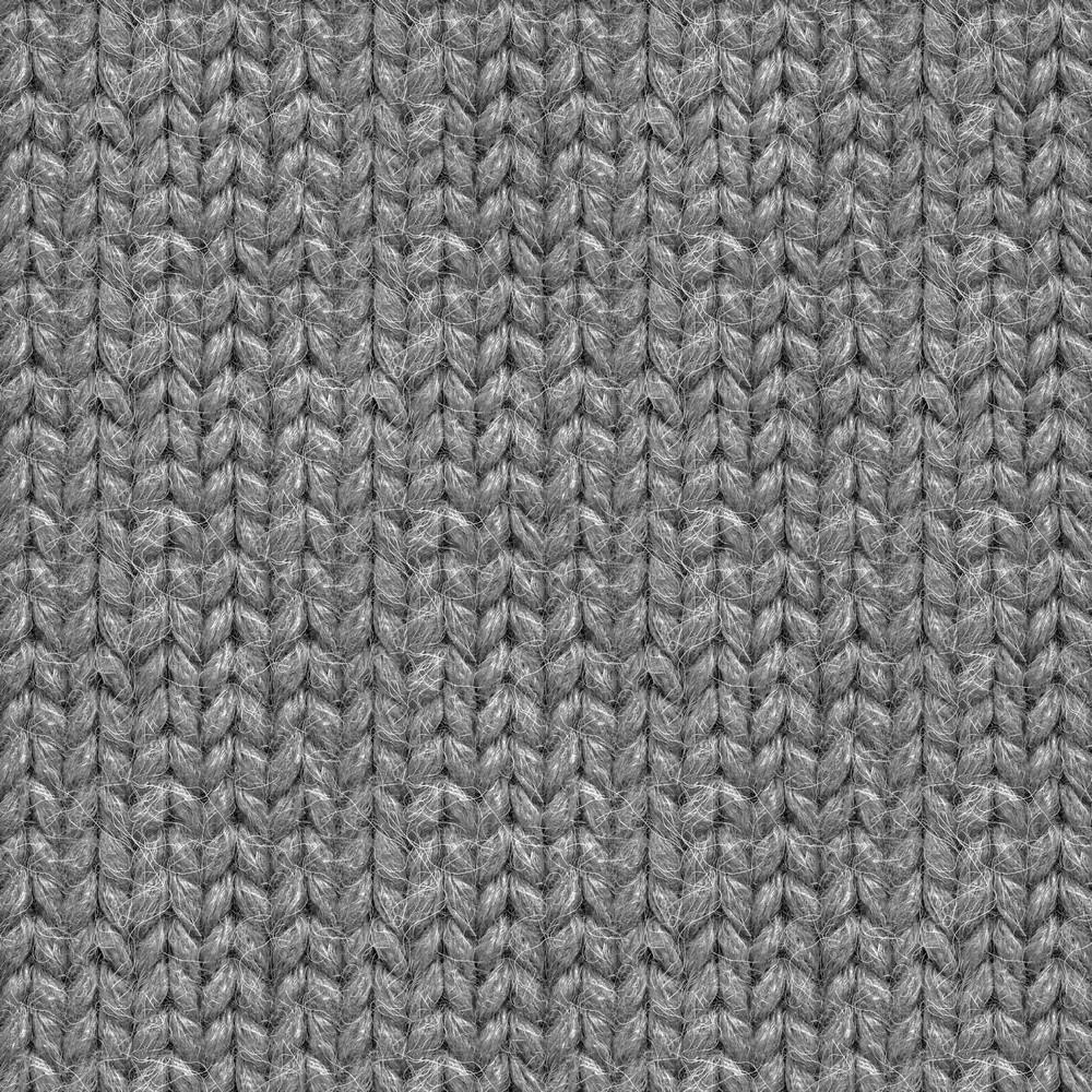 Digital Knit Print - GOTS Organic Soft Sweat - Grey Sewing and Dressmaking Fabric