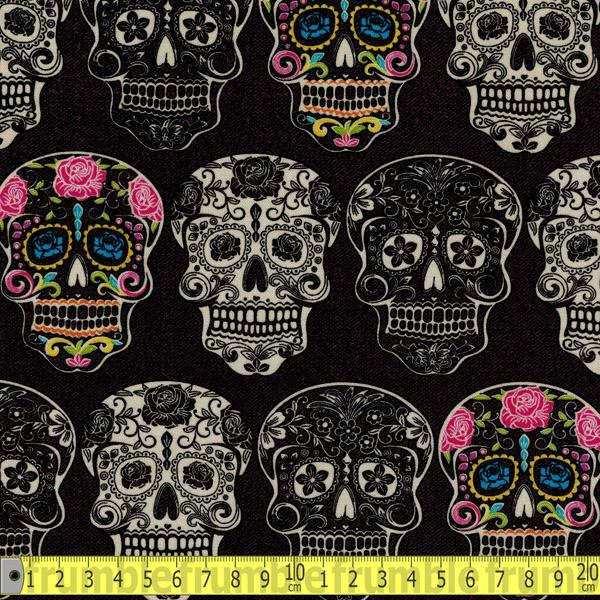 Calavera Black - Frumble Fabrics