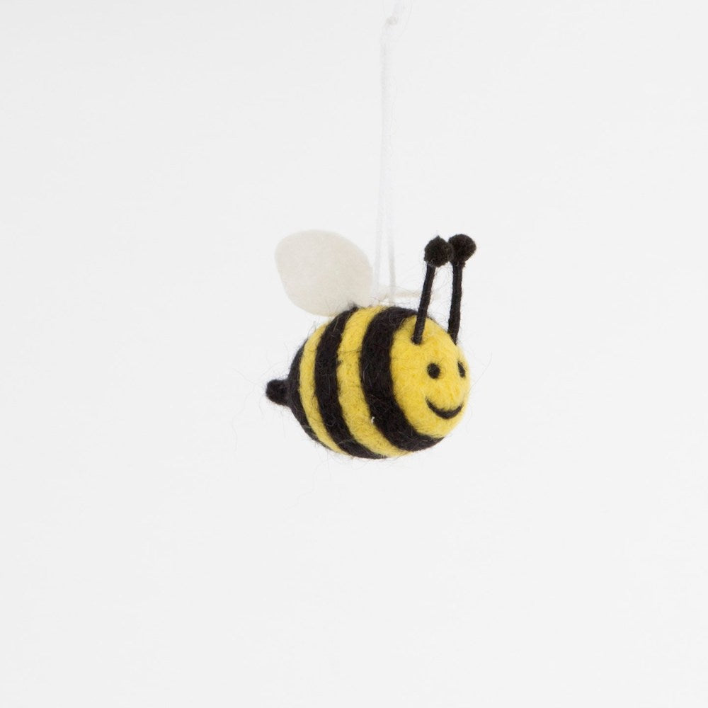 Bumble Bee Felted Wool Felt Decoration
