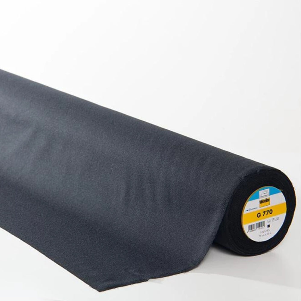 G770 Black Fusible Stretch Interlining (Per Metre) - Frumble Fabrics