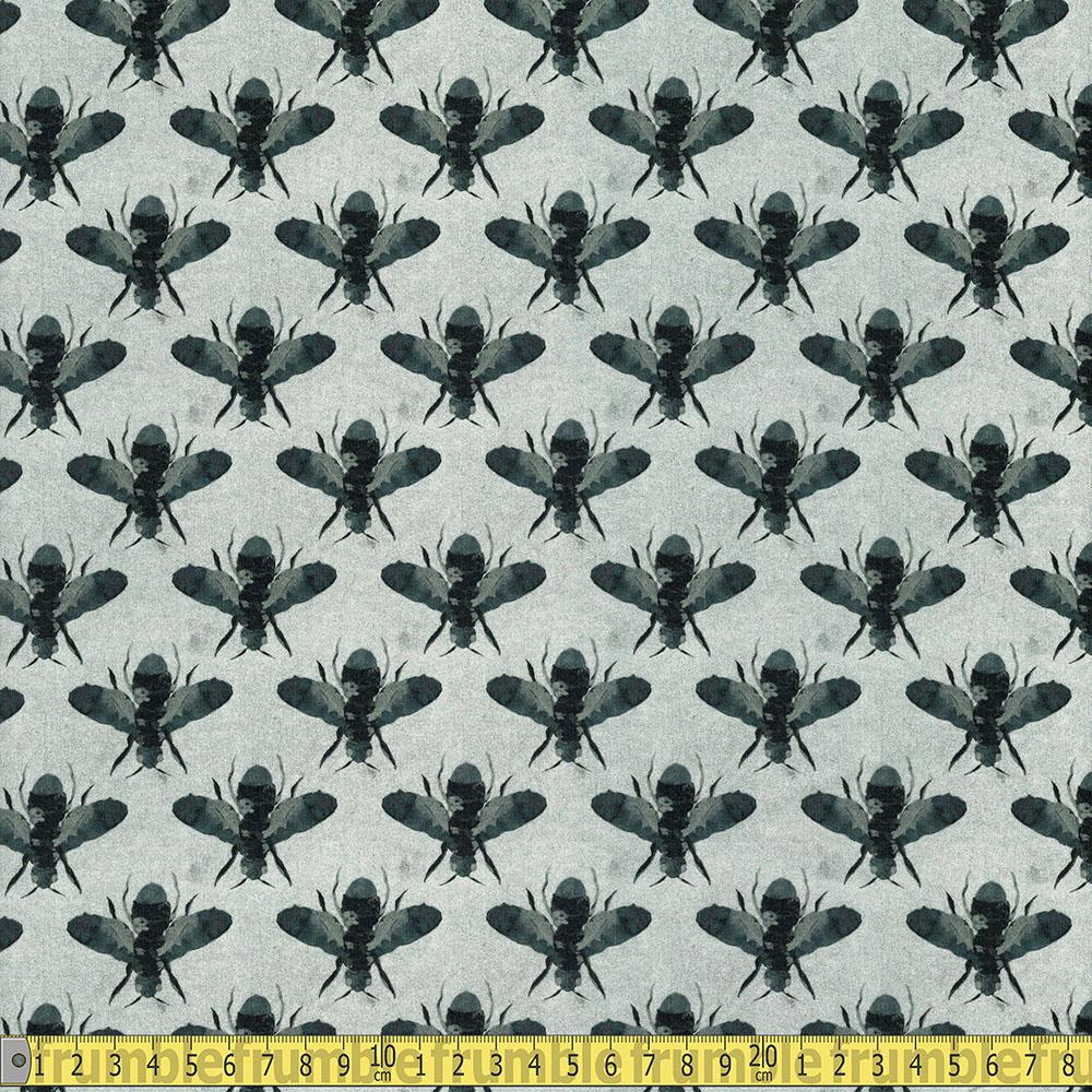 Honey Bees - Cotton Marlie-Care Lawn - Sage Sewing and Dressmaking Fabric