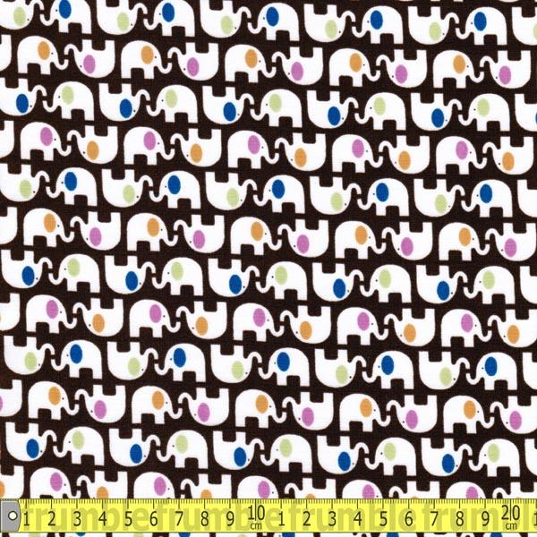 Elephant Kisses Brown - Frumble Fabrics