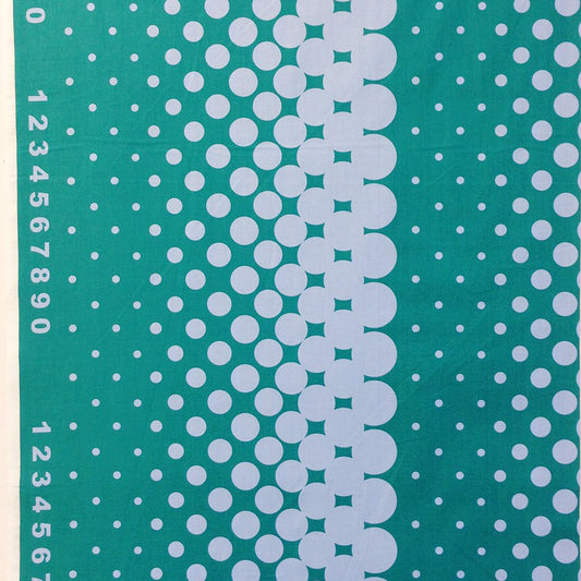 First Of Infinity Border Dot Teal - Frumble Fabrics