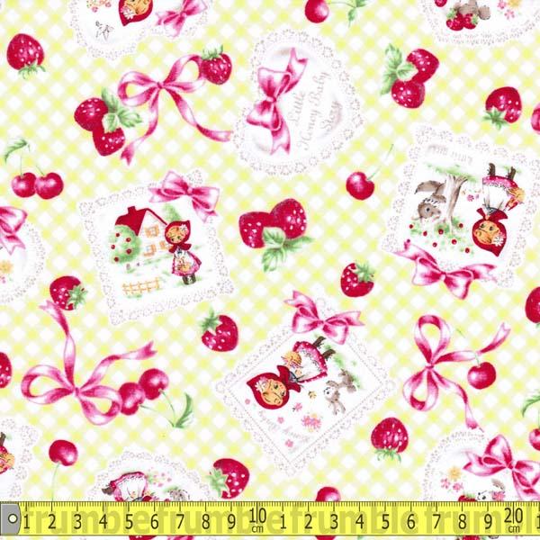 Little Red Riding Hood Gingham Yellow/Lime - Frumble Fabrics
