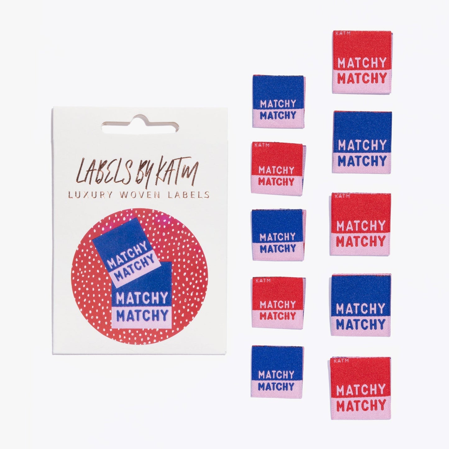 10 x Woven Labels - KATM Kylie And The Machine Labels - Matchy Matchy