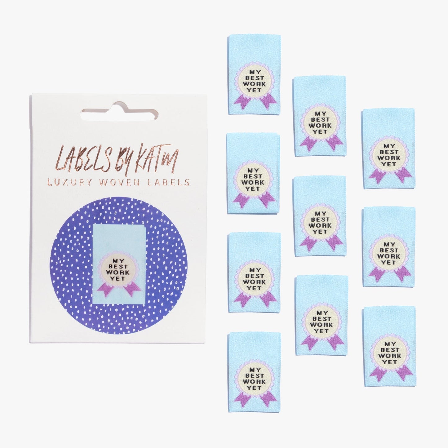 10 x Woven Labels - KATM Kylie And The Machine Labels - My Best Work Yet