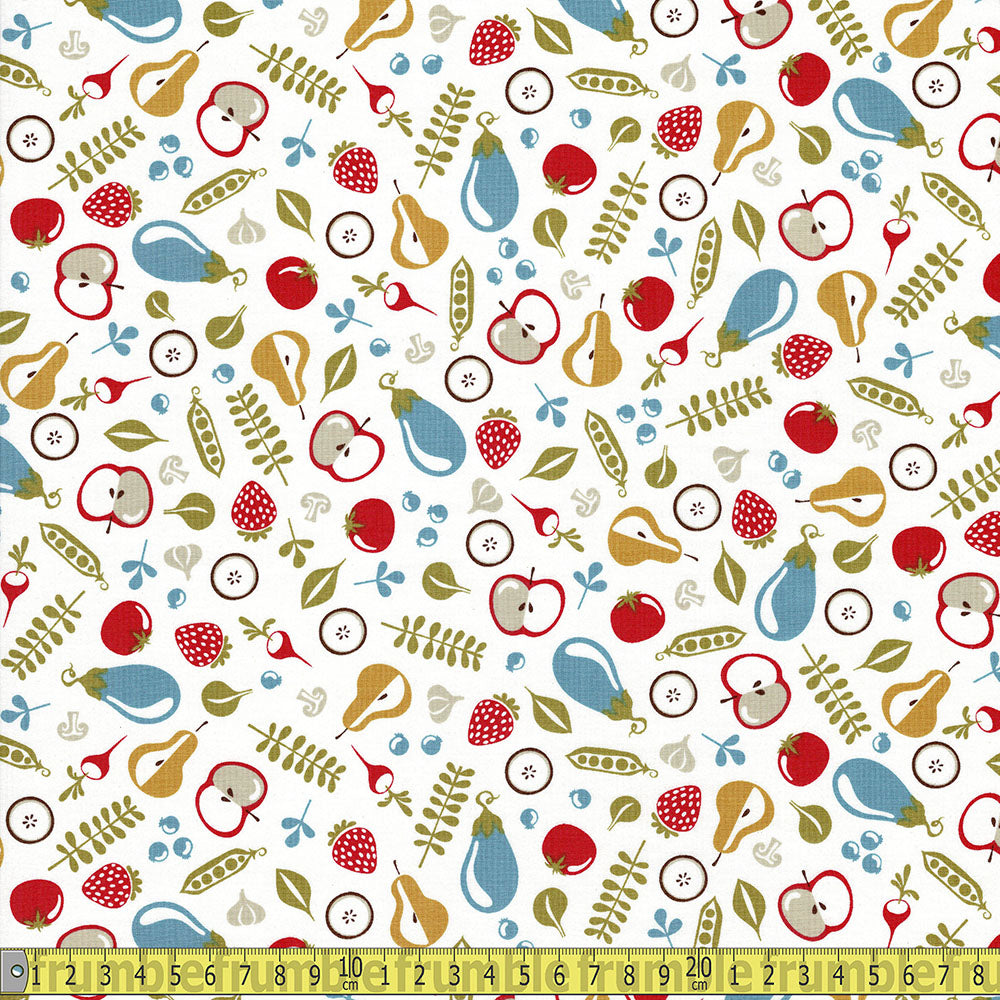 P and B Textiles - Mod Kitchen - White Sewing and Dressmaking Fabric