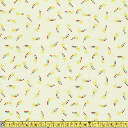 Paintbrush Studio - Let The Good Times Roll - Ranbow Star Sewing and Dressmaking Fabric