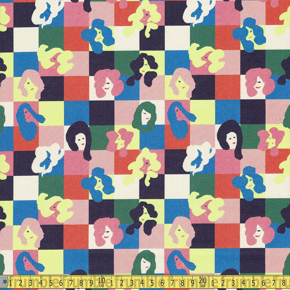 Paintbrush Studio - Rebel Girl - Girl Gang Multi Sewing and Dressmaking Fabric