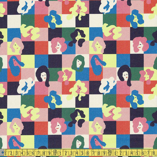Paintbrush Studio - Rebel Girl - Girl Gang Multi Sewing and Dressmaking Fabric