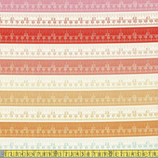 Paintbrush Studio - Sewing Mood - Rulers Bright Sewing Fabric