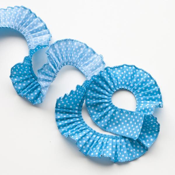 Pleated Polka Dot Bias Binding - Frumble Fabrics