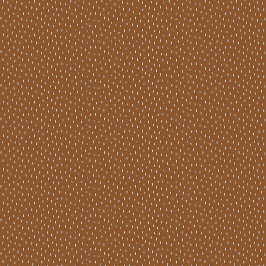 Rain Stripes - GOTS Organic Soft Sweat - Cinnamon Sewing and Dressmaking Fabric