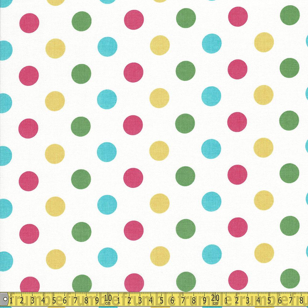 Riley Blake - Medium Dots - Pastel Rainbow Girl Sewing Fabric