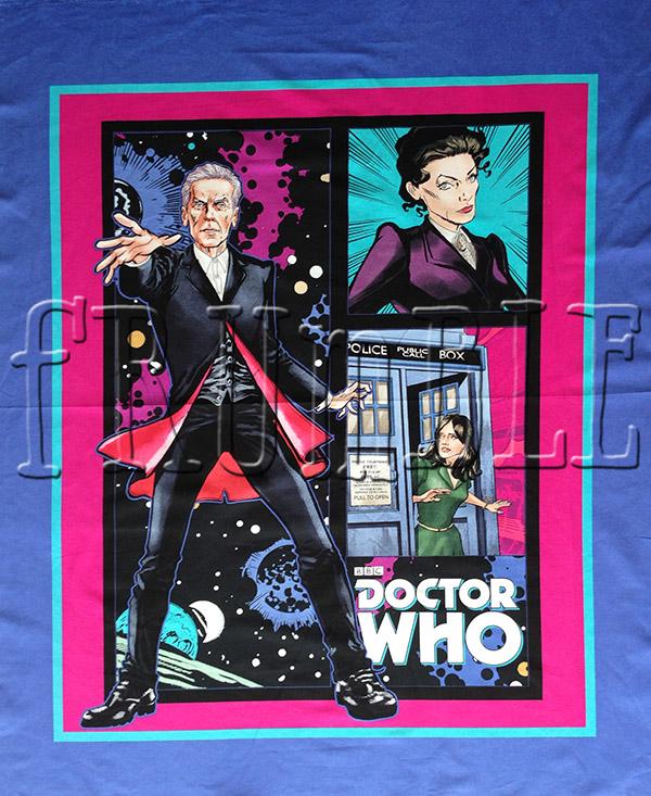 Doctor Who Telephone Box 90cm Panel - Frumble Fabrics