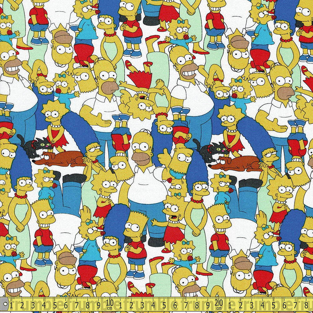 Springs Creative - The Simpsons - Packed Yellow Sewing and Dressmaking Fabric
