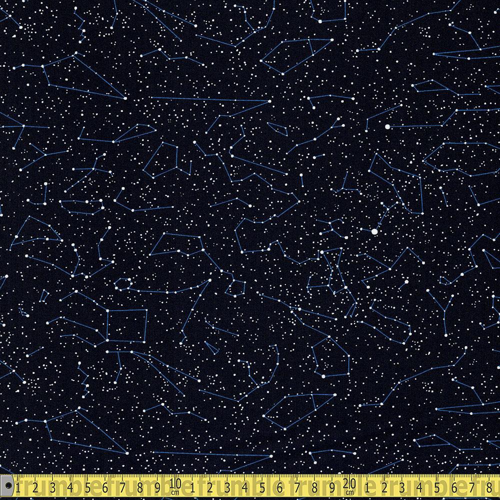 Studio E - Planetary Missions - Constellations Blue Sewing Fabric