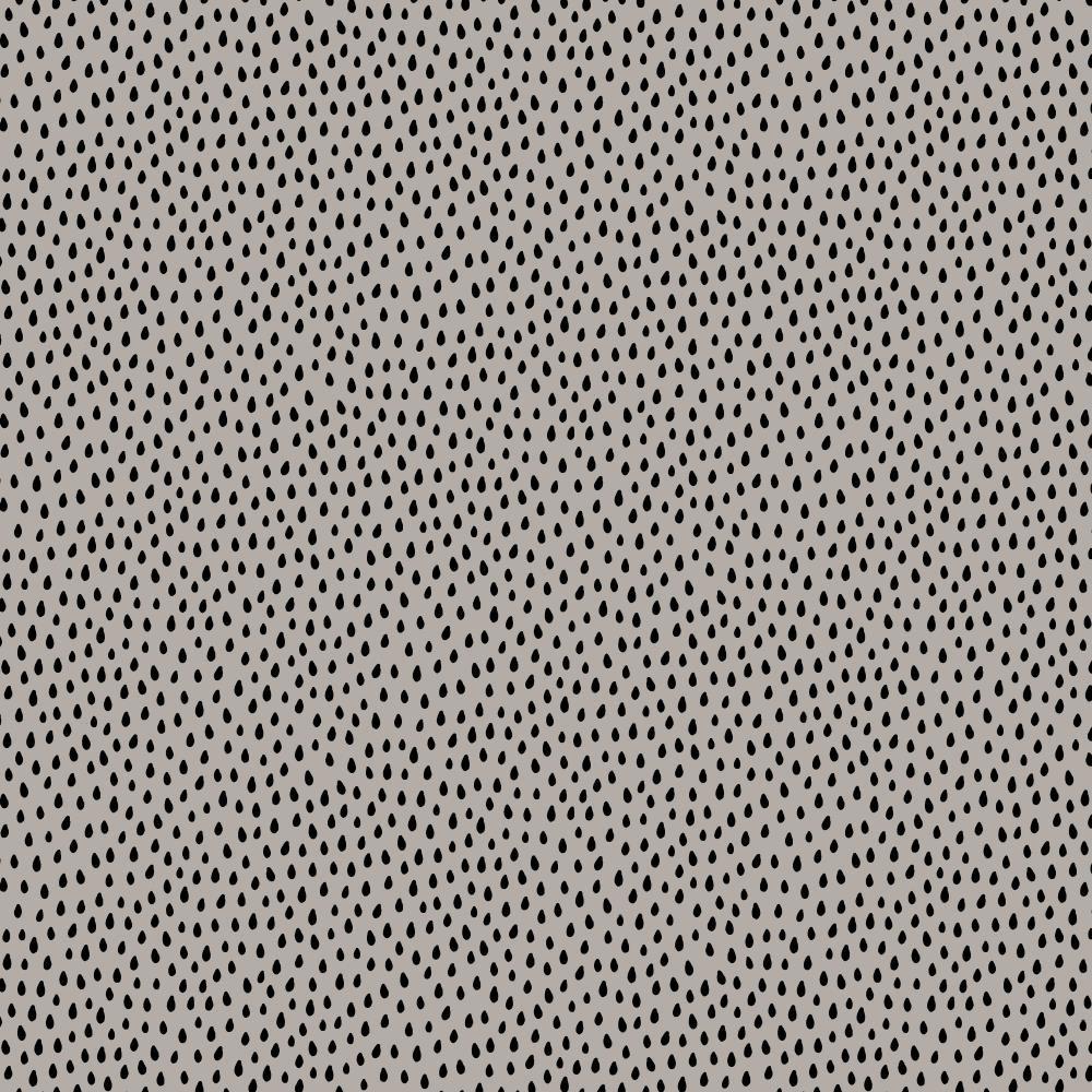 Mini Raindrops Printed Jersey Dots Grey - Frumble Fabrics