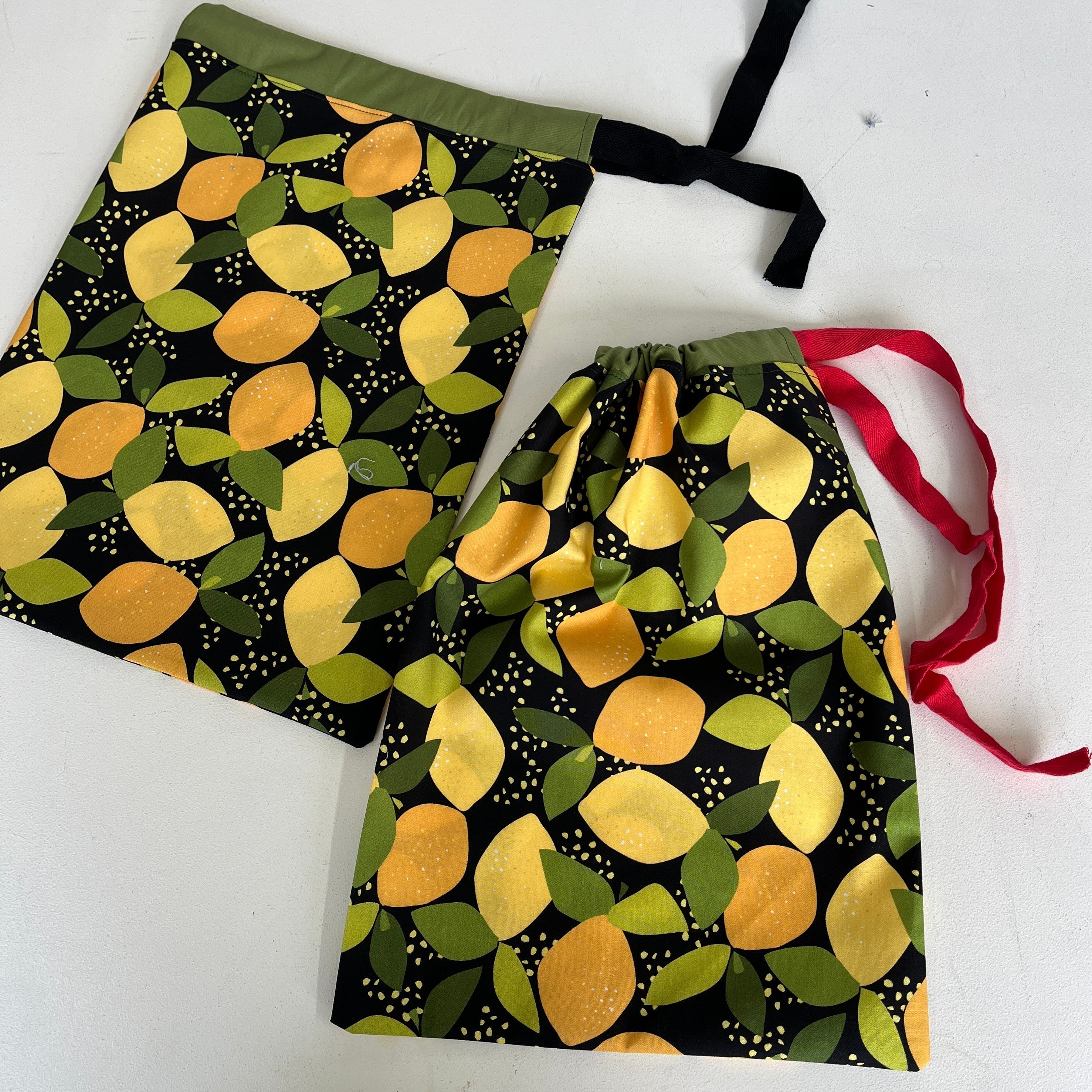 Reusable Drawstring Food Bags for Fruit and Vegetables