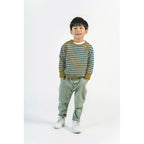 Soft Sweat Fabric - Retro Stripes - Black