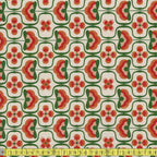 145cm Wide Medium Cotton - Flower Power - Sand - Sewing and Dressmaking Fabric