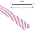 25m Reel of 25mm Stripe Bias Binding