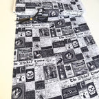PRINT FAULT: Wicked Time Newspaper - White (Per Metre)