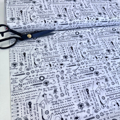 Dear Stella - Sweary Stitching - White