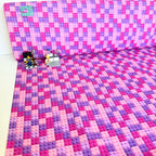 Pink Building Bricks Cotton Fabric - 145cm Wide