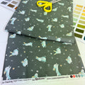 Remnant of Clothworks - Critter Patch - Rabbits Grey/Green (151cm)