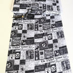 PRINT FAULT: Wicked Time Newspaper - White (Per Metre)