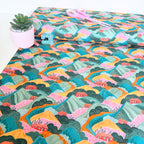 Green Countryside Colours Cotton Fabric - 145cm Wide