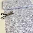 Timeless Treasures - Scientific Formulas - White