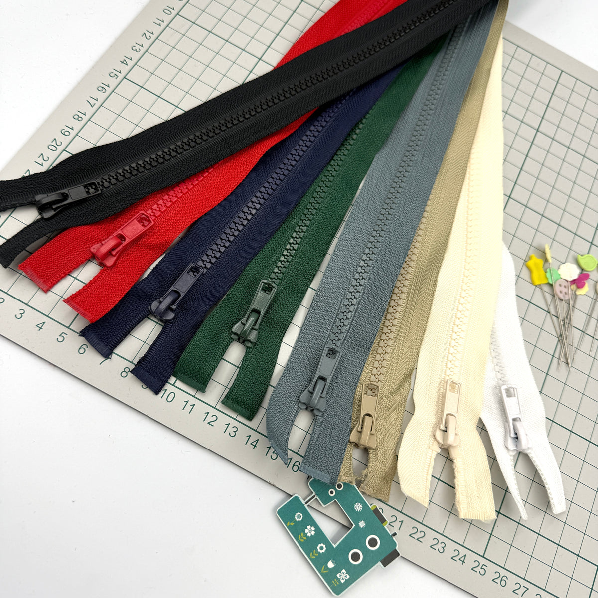 60cm Plastic Chunky Zips - #5 - Open End