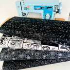 Timeless Treasures - Skull Damask Patterns - Black