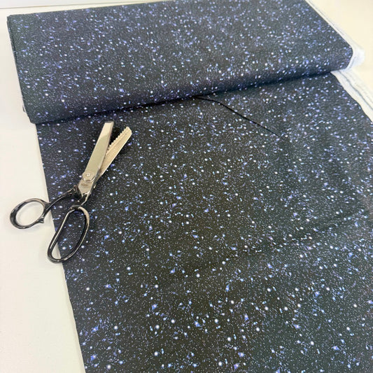 Timeless Treasures - Spaced Out Celestial Star Sky - Midnight