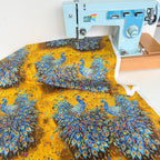 Timeless Treasures - Royal Peacocks - Gold