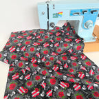 Northcott Fabrics - Till Death Us Do Part Hearts - Black