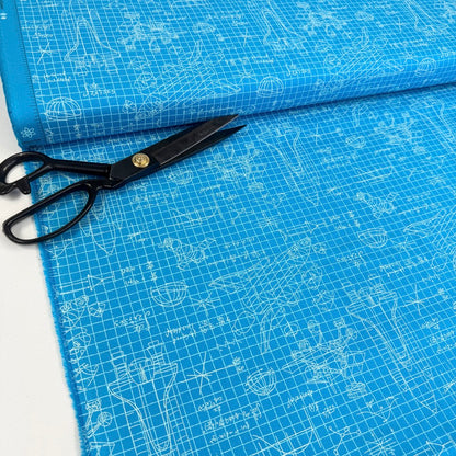 Art Gallery Fabrics - Rocket Science - Stella Engineering Blue