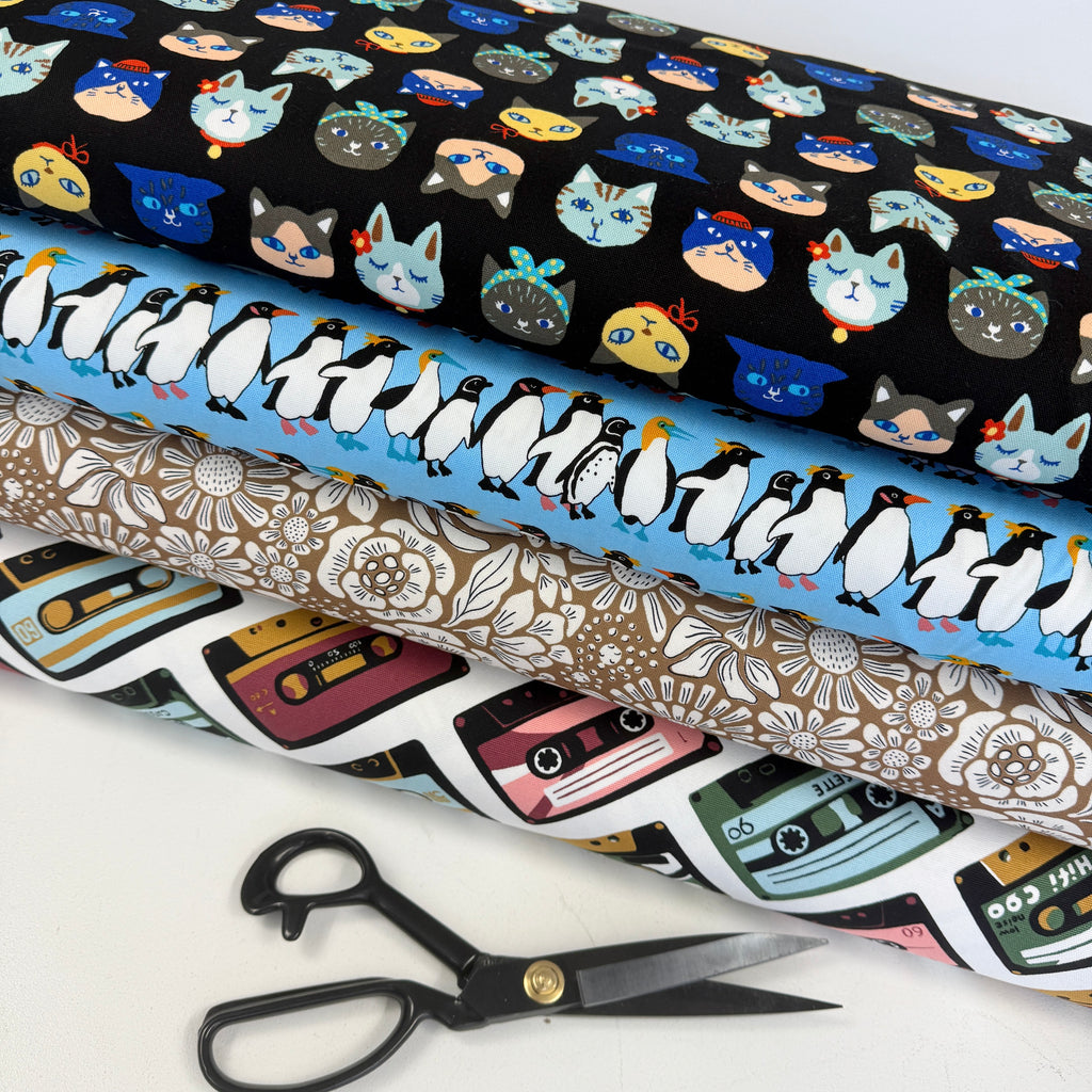 Sevenberry - Canvas Prints - Happy Cat Faces Black