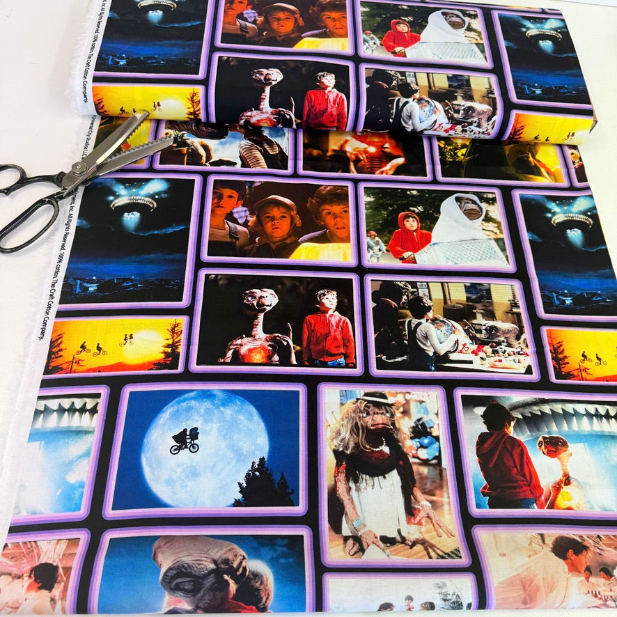 Quilting Cotton - E.T The Extra Terrestrial - Movie Strip