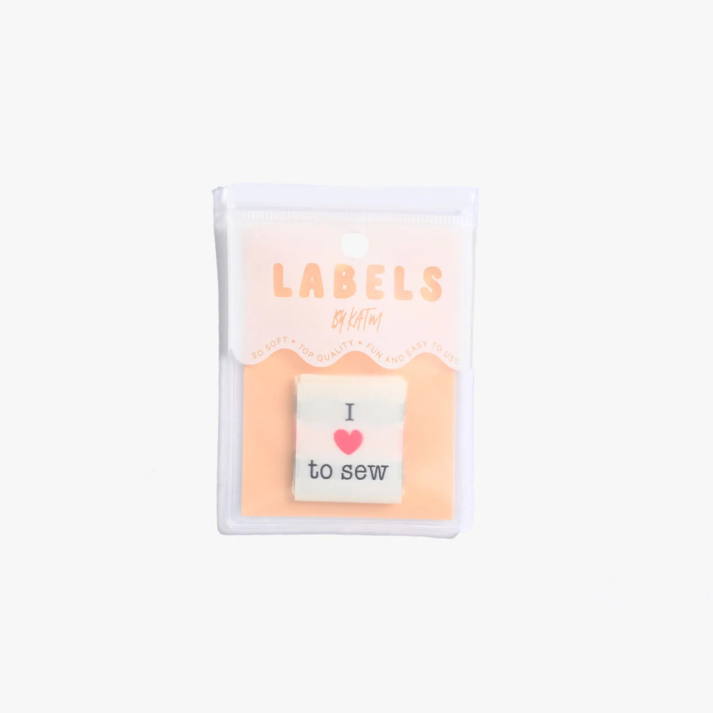 Kylie And The Machine Labels KATM - I ❤️ To Sew (x6)