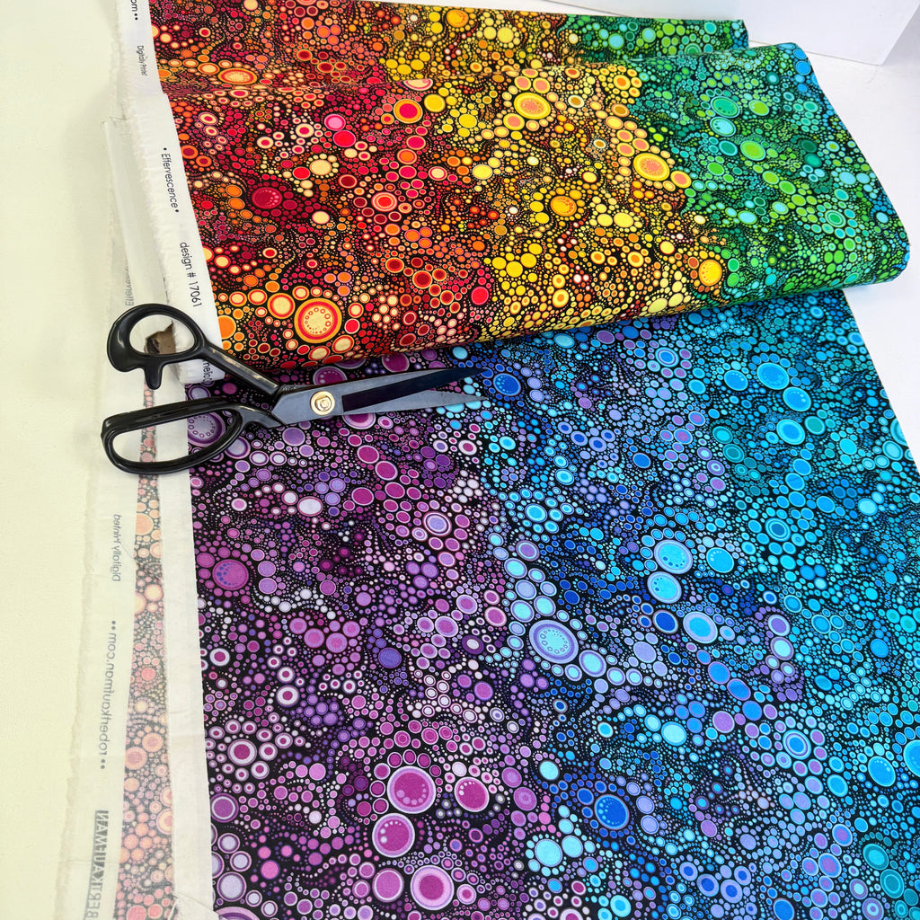 Robert Kaufman - Effervescence - Gradation Rainbow Dots Bright