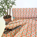 Retro Flower Power Cotton Fabric - 145cm Wide