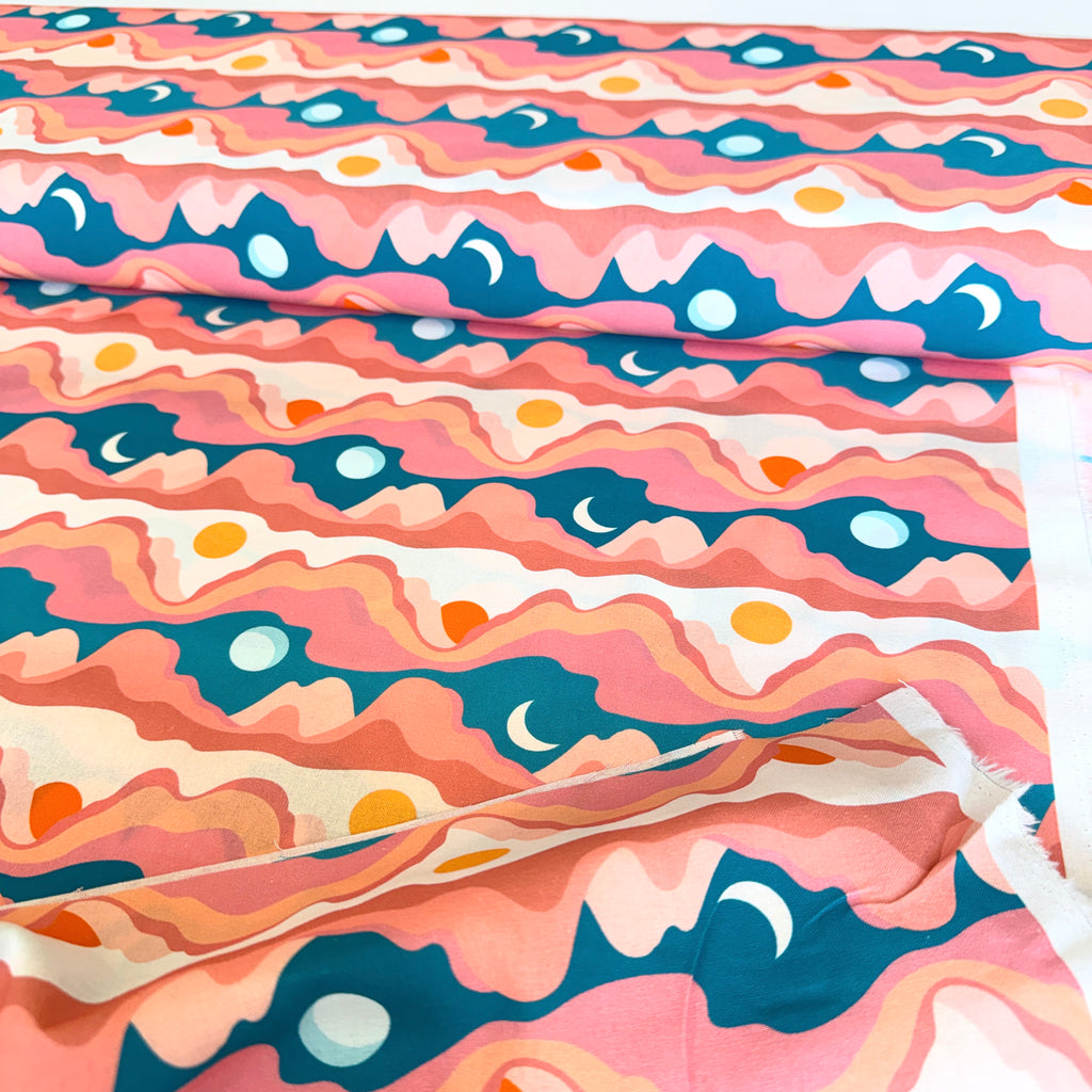 Fried Egg Candy Pink Mountains - 145cm Wide