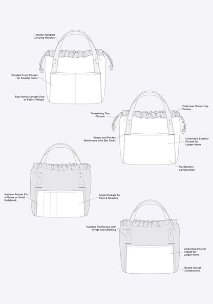 Town Bag - Grainline Studio Sewing Pattern